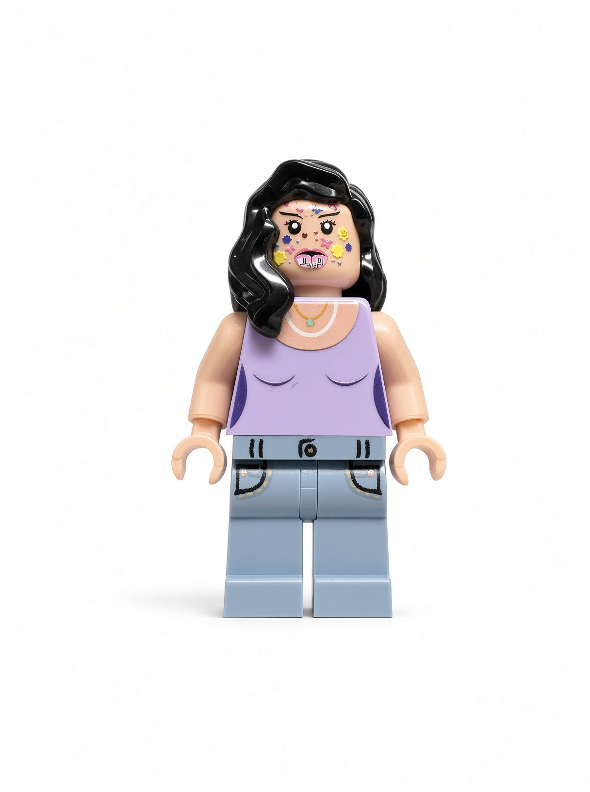 Olivia Rodrigo, sour, custom lego figure